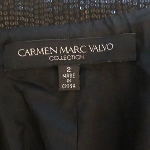 Haut Noir Carmen Marc Valvo - Taille XS (Neuf Avec Étiquettes)